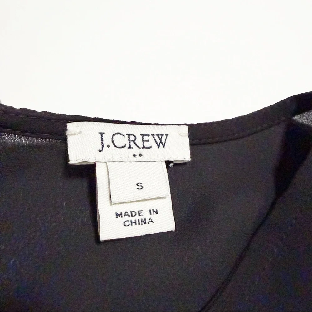 J. Crew Peplum Hem Flare Sleeve Blouse